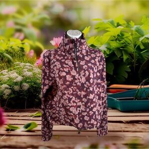 Calvin Klein Women’s Multicolor Sweatshirt half zip pullover Sz Medium